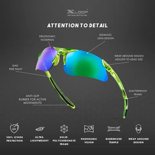 Miniatura 6 de Lentes de sol deportivas para niños y niñas de 3 a 10 años de edad, para béisbol, ciclismo, softbol, lentes UV400