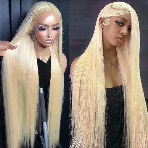Miniatura 11 de Lemoda Peluca de encaje frontal completo de 13 x 6 pulgadas, pelucas de cabello humano lacio HD transparente de encaje sin pegamento, peluca