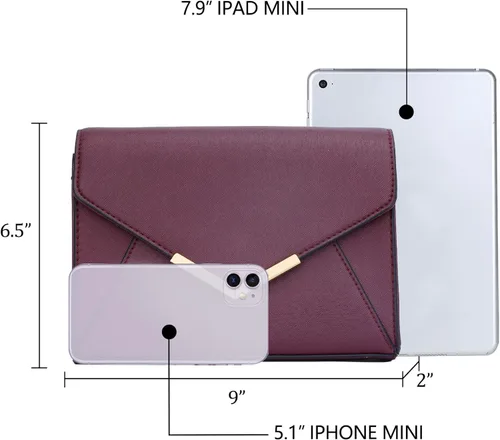 Miniatura 6 de KKXIU Elegante bolso de mano de piel sintética para mujer, para fiesta, boda, baile de graduación