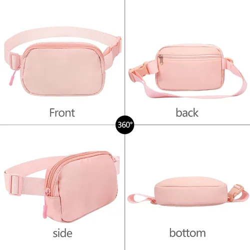 Miniatura 2 de Riñonera cruzada para mujeres y hombres, bolsa para cinturón para senderismo con correa ajustable, riñonera para correr, entrenamiento, deportes