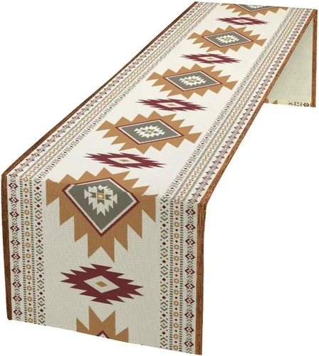Miniatura 20 de YCness Camino de mesa con estampado de vaca, piel de vaca marrón, estilo occidental, decoración de casa de campo para el hogar, cocina, comedor, 13