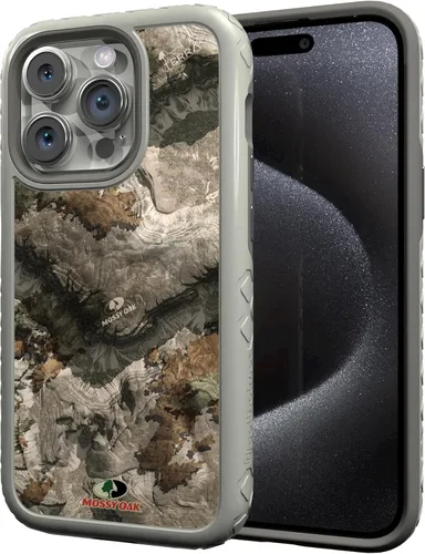 Miniatura 82 de cellhelmet Mossy Oak Agua Yellowfin Funda de doble capa en gris diseñada para iPhone 13 Mini a prueba de golpes y caídas, duradera, como se ve