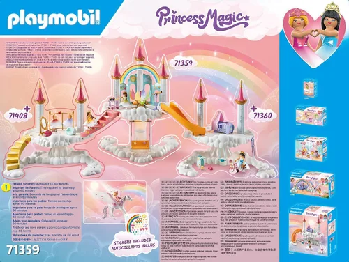Miniatura 5 de Playmobil Castillo del arco iris en las nubes