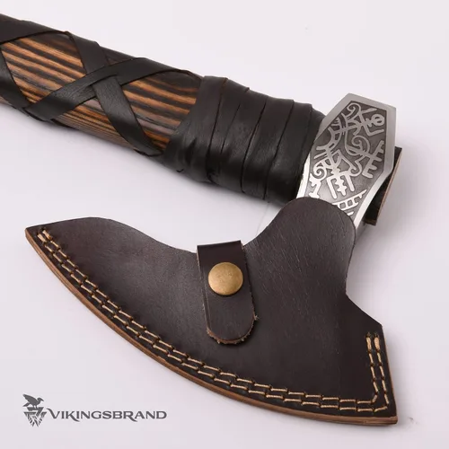 Miniatura 7 de VikingsBrand Hacha de batalla vikinga (Damasco - VB-AX-02)