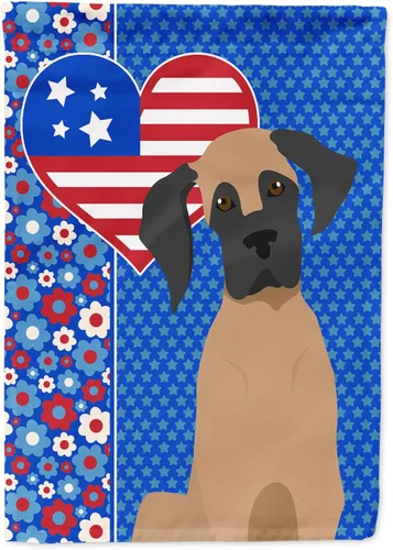 Miniatura 254 de Caroline's Treasures WDK5119GF - Bandera de jardín americana de Airedale Terrier de Estados Unidos, color negro y tostado, bandera decorativa