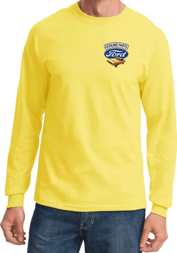 Miniatura 12 de Ford Mustang - Camiseta de manga larga con estampado de bolsillo Blanco