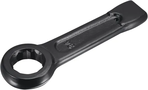 Miniatura 18 de uxcell Llave tipo anillo de extremo de caja de 0.866 in, herramienta de mano de llave de cabeza única de acero de alta resistencia