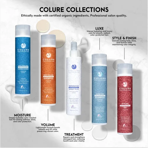 Miniatura 10 de COLURE Champú de volumen corporal, 33 onzas líquidas, lavado voluminizador para cabello fino y delgado, limpiador sin sulfatos sin
