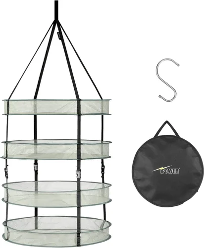 Miniatura 8 de iPower Escurridor plegable de malla plegable de 4 niveles, para colgar ropa sucia, suéter, traje de baño, ropa interior y juguetes
