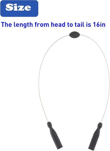 Miniatura 2 de Correa para lentes – Correa para lentes de sol, retenedor de gafas, sin alambre de cola, correas para gafas, para hombres, mujeres y niños