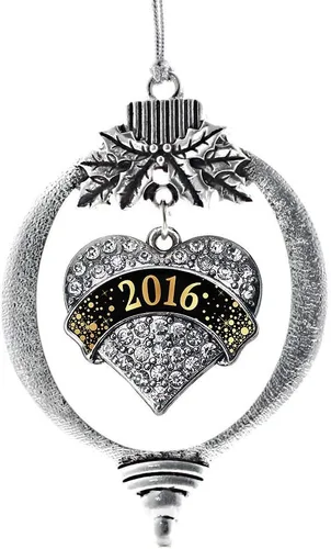 Miniatura 145 de Inspired Silver - Adorno con dije de hermana gemela - Adornos navideños de plata con circonitas cúbicas