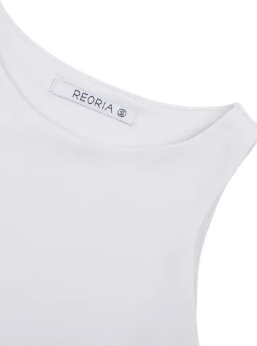 Miniatura 5 de REORIA - Camisetas ombligueras sin mangas y con espalda cruzada para mujer, ombligueras sexys con cuello halter