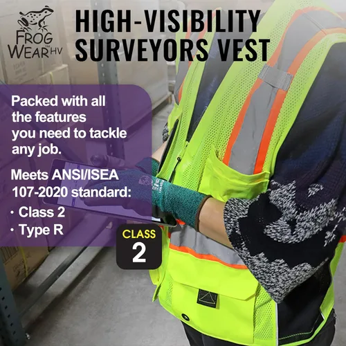 Miniatura 2 de Global Glove High Visibility Safety Vest, Lightweight and Breathable