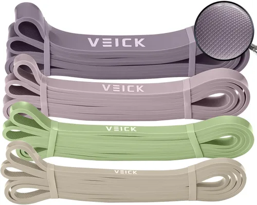 Miniatura 17 de VEICK Bandas de resistencia para entrenamiento, bandas de ejercicio, bandas de entrenamiento, bandas de asistencia para dominadas, juego de bandas