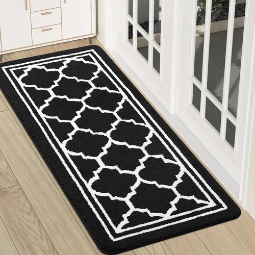 Miniatura 27 de Buganda Alfombra para Puerta Interior, Felpudo Resistente a la Suciedad y Absorbente, Antideslizante, Alfombras de Perfil Bajo para Entrada Marrón