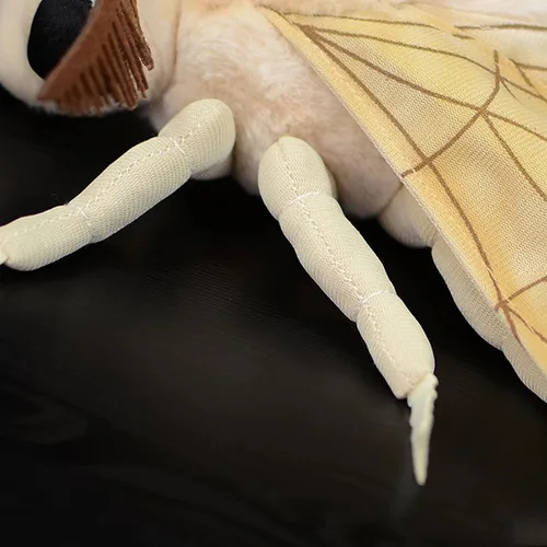 Miniatura 5 de Animal de peluche de polilla de seda de simulación, polilla de seda realista, animal de insecto de 10 pulgadas, lindo regalo para niños, juguete