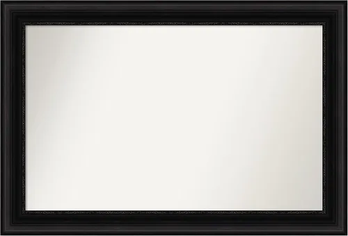 Miniatura 545 de Amanti Art Espejo personalizado, espejo de baño negro puente, espejo de pared o espejo de tocador de baño sobre el fregadero (26 x 26 pulgadas)