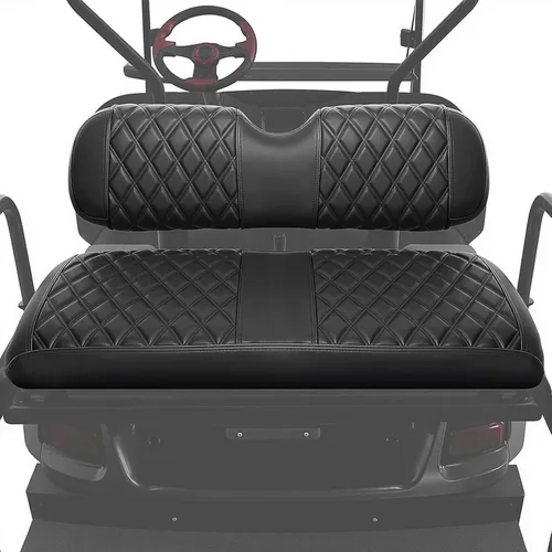 Miniatura 9 de EZGO Fundas de Asiento, Fundas de Asiento de Carrito de Golf para EZGO TXT 1994-2013 y EZGO RXV OEM Asiento Ordinario Cuero Marino Grueso Diamante