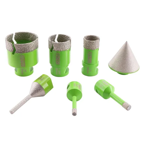 Miniatura 7 de Broca de núcleo de diamante - Sierra de agujero para azulejos de 5" 127mm Broca de núcleo de granito para azulejos de porcelana Granito Mármol