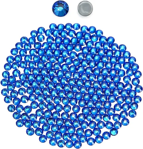 Miniatura 16 de Cristales negros redondos Hotfix de vidrio plano (SS12/3.2MM/1440pcs)
