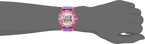 Miniatura 2 de Disney Princess Kids' Plastic Time Teacher Analog Quartz Nylon Strap Watch