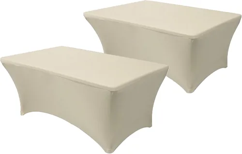 Miniatura 26 de YOUR CHAIR COVERS - Paquete de 2 manteles de mesa elásticos de elastano para mesas rectangulares de 6 pies, 72 pulgadas de largo x 30 pulgadas