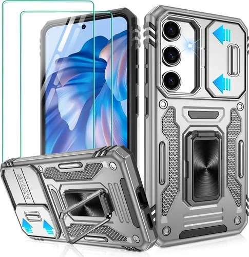 Miniatura 49 de Gritup para Samsung Galaxy S22 Funda con protectores de pantalla HD de 2 paquetes y cubierta deslizante para la cámara, protección contra caídas