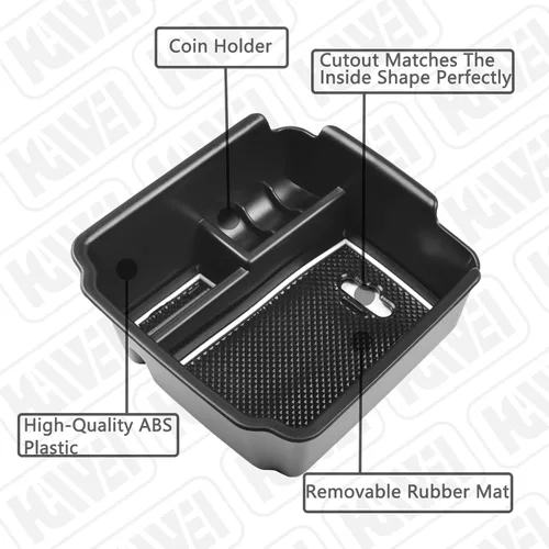 Miniatura 6 de HGWEI Organizador de Consola Central Compatible con VW Tiguan 2018 2019 2020 2021 2022 2023 2024 y Volkswagen Taos 2022-2025, Bandeja de Inserto