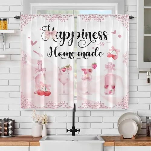 Miniatura 31 de Cortinas de mariposa, mariposa azul, diente de león blanco, románticas, para niñas y mujeres, insonorizadas, aisladas, con bolsillo para barra