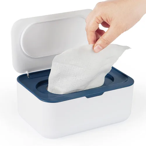 Miniatura 12 de Flenpptly 2 Pack Dispensador de Toallitas para Bebé, Estuche para Toallitas Portador de Toallitas para Bebé Mantiene las Toallitas Frescas, Azul