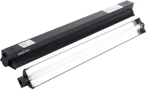 REPTI ZOO Kit combinado de iluminación T5 HO UVB, Campana de terrario viene con lámpara Desert 10.0 UVB T5 (24W)