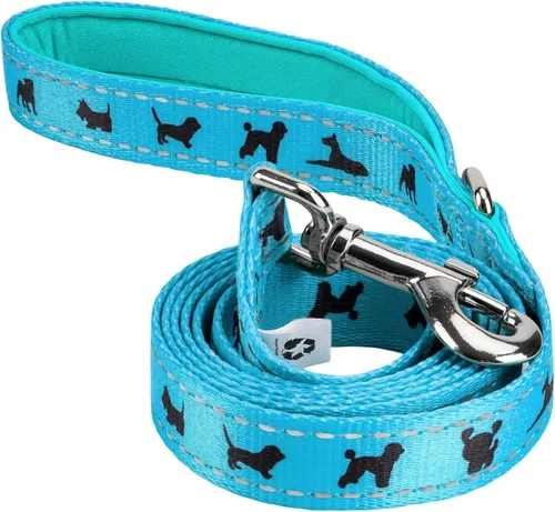 Miniatura 9 de EcoBark Correa para perro – Correas de entrenamiento cómodas suaves y reflectantes con mango acolchado – Fuerte y duradera resistente – Verde