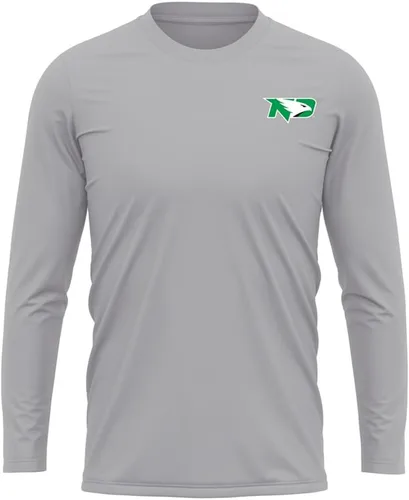Miniatura 219 de Camisa deportiva de manga larga oficial de la NCAA Collegiate para hombre, con logotipo en el pecho izquierdo, colección Athletic Heather