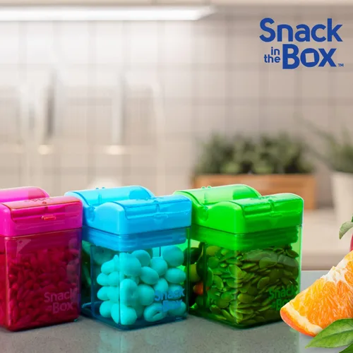 Miniatura 7 de Precidio Design Snack in the Box NUEVO Contenedor de aperitivos reutilizable ecológico amigable con los dedos (azul) 1001BL