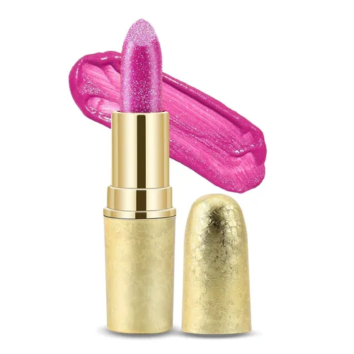 Miniatura 9 de Boobeen Bálsamo labial hidratante con purpurina para labios brillante, color de labios antiadherente, fórmula altamente pigmentada que da acabado