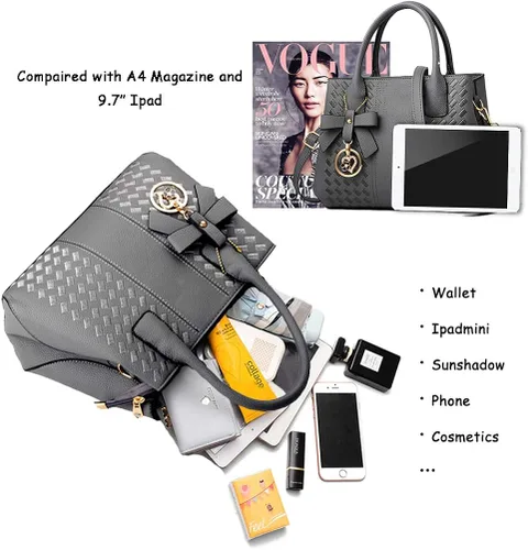 Miniatura 4 de Bolsos de mano para mujer de piel sintética de PU bolso de hombro