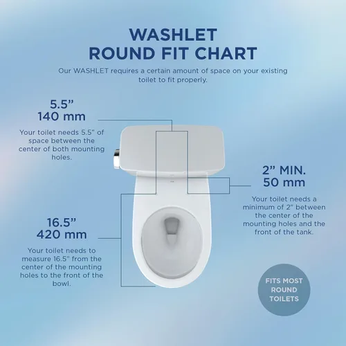 Miniatura 9 de TOTO® WASHLET® KC2 Asiento electrónico para bidé con asiento calefactado y tapa de cierre suave, redondo, blanco algodón - SW3023#01