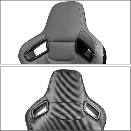 Miniatura 5 de FREEMOTOR802 Asientos universales de carreras, asientos deportivos reclinables con deslizadores de doble bloqueo ajustables, 1 pieza