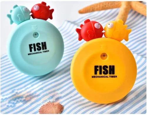 Miniatura 9 de Temporizadores de maquinaria Bobofish de dibujos animados de 60 minutos mecánico para cocina, reloj con alarma fuerte, contadores de alarma manual
