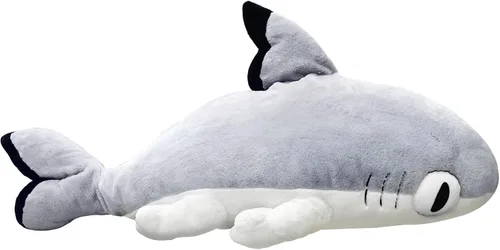 Miniatura 8 de Juguetes de animales de peluche Sharkitty, juguetes de peluche combinados de tiburón y gato (Rosa, 15.7 pulgadas)