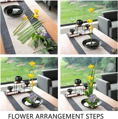 Miniatura 4 de 5 ranas de flores de 1.339 in/1.34 pulgadas de diámetro japonés Ikebana Kenzan Flower Pin Rana Ikebana Arreglo Floral..