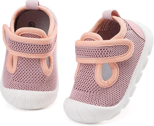 Zapatos para bebés y niños pequeños, ligeros, transpirables, antideslizantes, para caminar al aire libre, 6, 9, 12, 18, 24 meses