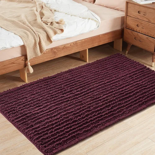 Miniatura 38 de FLOLEOPA Alfombras de Baño de Microfibra de Felpa Suave, Alfombras de Baño Absorbentes Antideslizantes Lavables a Máquina, Tapetes de Baño para Beige