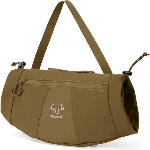 MOXULE Manopla Calentadora de Caza: Bolsa de Manos de Forro Polar Aislada y Portátil para Cintura, Equipo al Aire Libre para Clima Frío para Marrón
