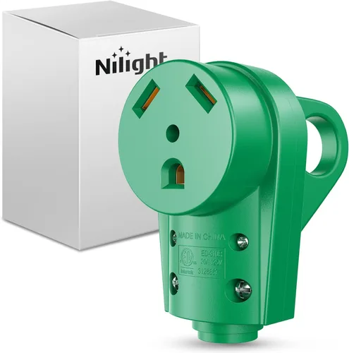 Miniatura 14 de Nilight Enchufe de repuesto para autocaravana de 50 amperios, 125/250 voltios, macho con mango ETL listado NEMA 14-50P para caravana, autocaravana
