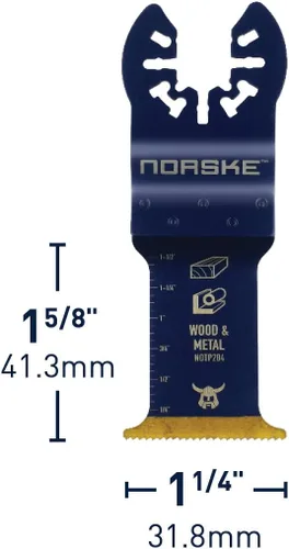 Miniatura 2 de Norske Tools NOTP236 3-en-1 Corte, raspador y raspar oscilante accesorio multiherramienta Hojas de sierra oscilantes