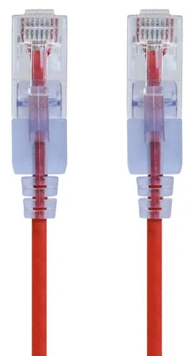 Miniatura 21 de Monoprice Cat6A - Cable de conexión Ethernet de 6 pulgadas, negro, UTP, 30 AWG, 10G, cable de cobre puro desnudo, sin enganche, RJ45, serie SlimRun