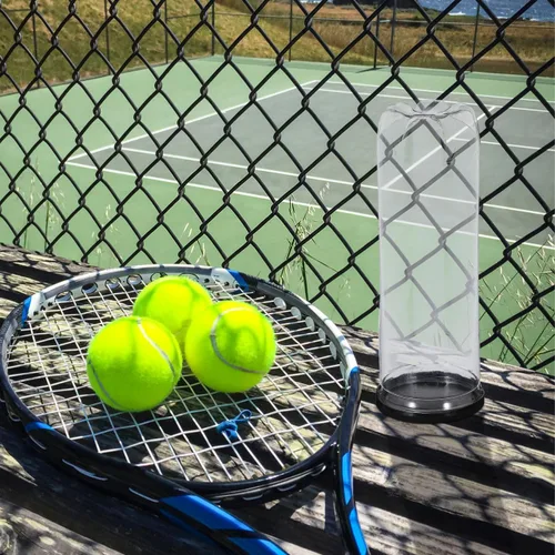 Miniatura 8 de 3 piezas de soporte para pelotas de tenis, botella de almacenamiento multifunción portátil para pelotas de tenis, contenedor transparente con tapa