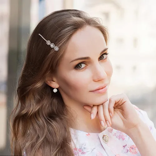 Miniatura 4 de 8 pinzas para el cabello vintage con diamantes de imitación y perlas, pasadores para el cabello, accesorios para mujeres