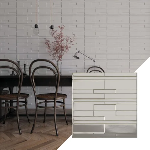 Miniatura 21 de Ekena Millwork 19 5/8 pulgadas de ancho x 19 5/8 pulgadas de alto, ladrillo desplazado EnduraWall decorativo 3D, cobre envejecido